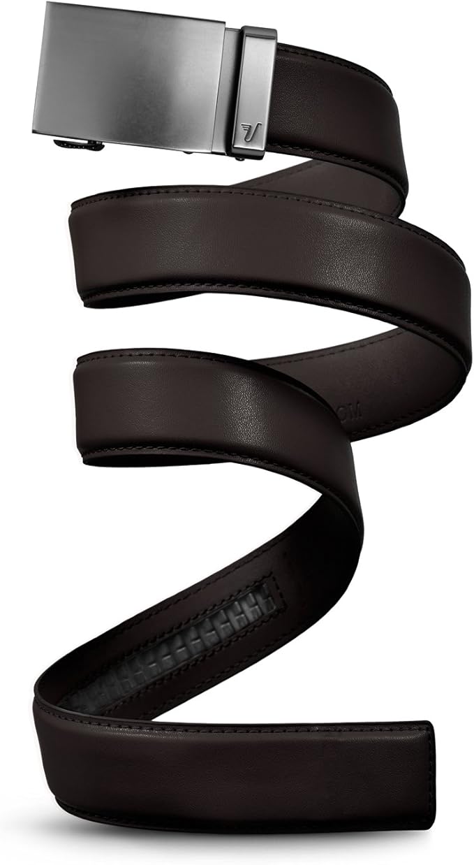 Mission Belt Men's Leather Ratchet Belt, 40mm Metal Collection