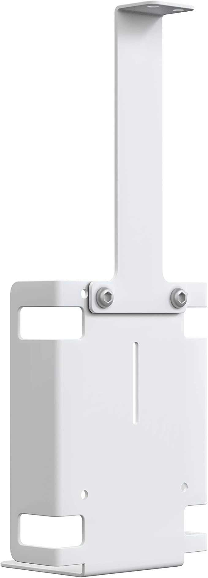Add-On Sanitizer Bottle Holder – CTA Add-On Universal Metal Bottle Holder for Hand Sanitizer or Wipes Dispensers – Compatible with CTA PAD-PARAF Floor Stands & More CTA Products - White - (ADD-SB2W)