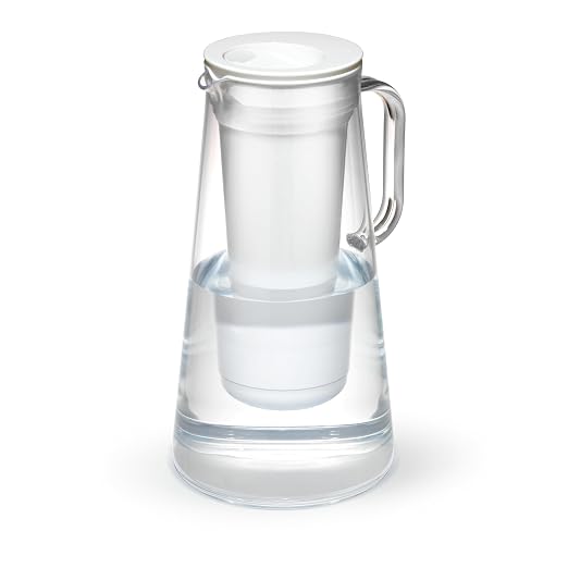 LifeStraw Home – Water Filter Pitcher, 7-Cup, White, BPA Free Designed for Everyday Protection Against Bacteria, parasites, microplastics, Lead, Mercury, PFAS, and a Variety of Chemicals