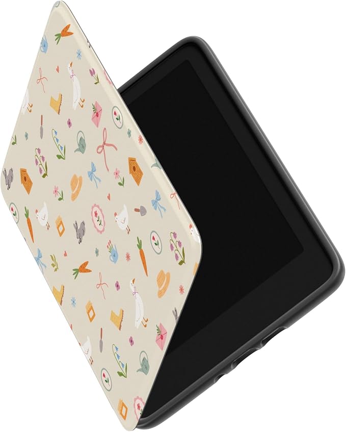 Casely Kindle Case | Hoppy Garden | Spring Things | Compatible with 7” Kindle Colorsoft and 7” Kindle Paperwhite (12th Gen 2024 Models)