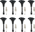 8PCS UF677 Ignition Coils + 8PCS 93501 Iridium Spark Plugs Ignition Coils Pack Fits for 2014-2020 QX80, 2011-2013 QX56, 2017-2020 Armada 5.6L, Coil Pack Set Aftermarket Parts