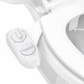 LUXE Bidet NEO 185 Plus - Dual Nozzle, Non-Electric Bidet Attachment for Toilet Seat, Patented Slide-In Install, 360° Self-Clean, EZ-Lift to Clean, Feminine & Rear Wash (White)