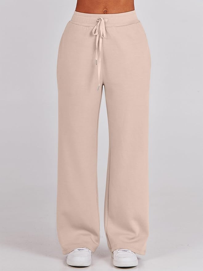 ANRABESS Women’s 2 Piece Outfits Half Zip Sweatshirt & Wide Leg Pants Airport Travel Lounge Matching Sets Sweatsuits Clothing