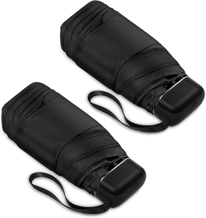 Mini Umbrella - Compact, Waterproof Travel Umbrella for Light Rain, Suitable for Women's Purse and Pocket