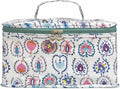 Jacaranda Living Vanity Bag/Train Case - Water-Resistant, PVC-Lined, Easy to Clean, Compact & Travel Ready Makeup Organizer, Summer Splash-Proof Bag - Wild Things