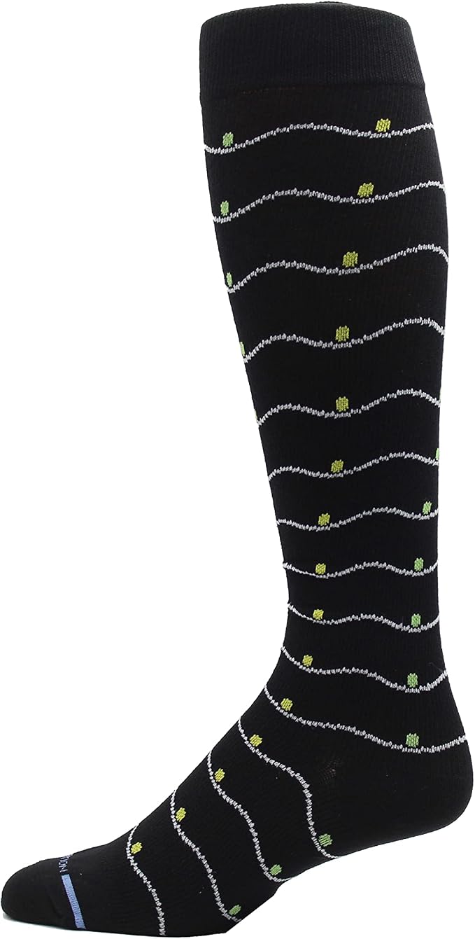 Dr. Motion 4 Pairs Men's Athletic Traveler Graduated Compression Knee High Socks