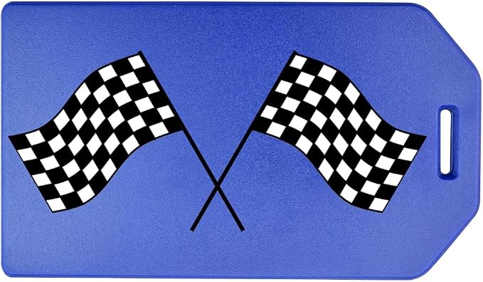 10 Pack - Bulk Custom Luggage Tags - Heavy Duty Personalized Bag Tag for Suitcases or Backpack - Hard Plastic - Add Company Logo, School I’D, Photo - Quality & Detail UV Print by Specialist ID (Blue)