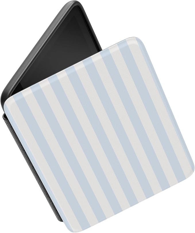 Casely Kindle Case | Blue Stripes | Sunday Best | Compatible with 7” Kindle Colorsoft and 7” Kindle Paperwhite (12th Gen 2024 Models)