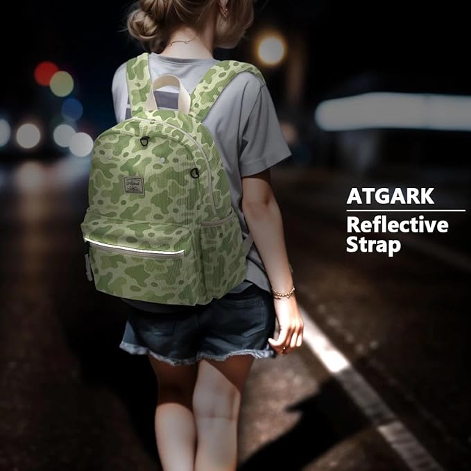 atgark Corduroy Toddler Backpack for Boys 2-5: Preschool Backpack for Boys