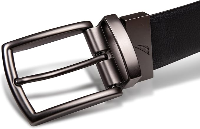 Nautica Men's Reversible Leather Belt | 2-in-1 | Classic | Everyday | Business | Work | Dress | Casual | Metal Buckle