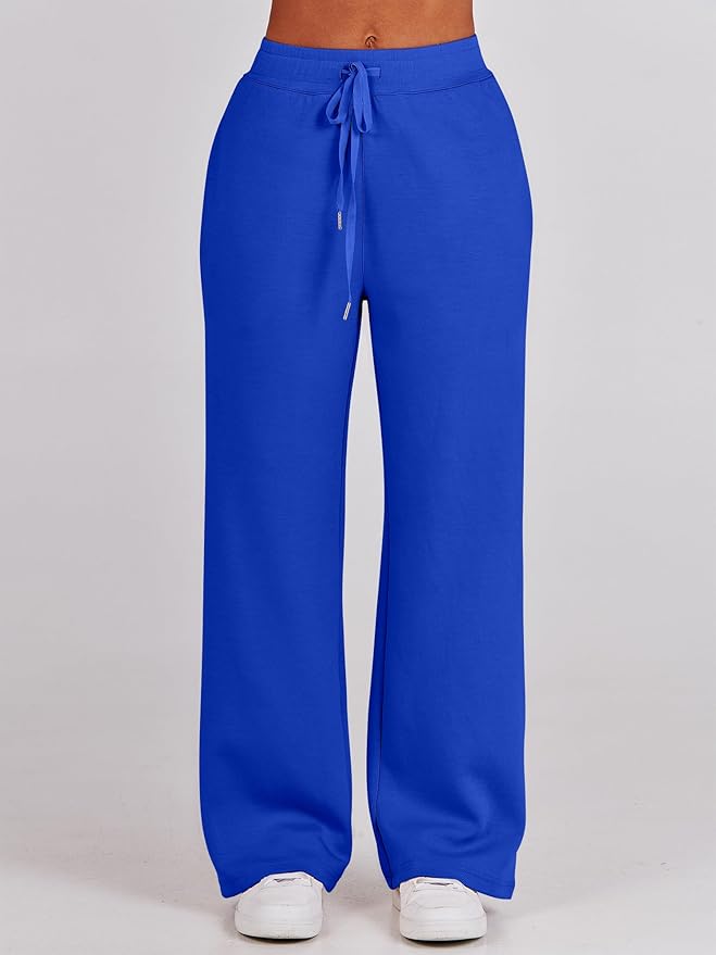 ANRABESS Women’s 2 Piece Outfits Half Zip Sweatshirt & Wide Leg Pants Airport Travel Lounge Matching Sets Sweatsuits Clothing