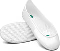 LG01 Crews Crew Guard Fuel oil Resistant (FO) Shoe Covers- CE/ASTM Anti-slip & Waterproof Rubber Overshoes for Work, Non-Slip Safety Protectors for Kitchen/Medical/Industry (White, XL（US Men 8-9.5）)
