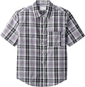 Silverts Men’s Adaptive Clothing Magnetic Button Shirt, Assisted Dressing Short Sleeve Top for Elderly, Rehab & Care Wear