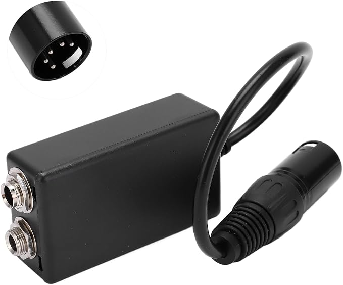 Aviation Headset Adapter GA Dual Plugs to XLR 5 Pin Male, General Aviation Headphone Extension Cable with O Rings and Mic Cover for Fixed Wing Aircraft Pilots