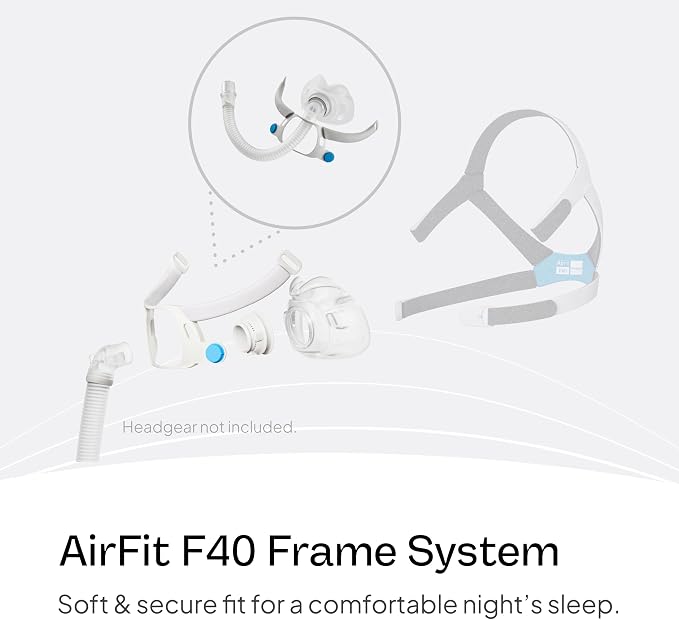 Resmed AirFit F40 Replacement Frame System (Without Headgear) - Small Wide