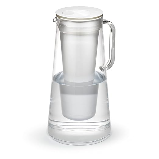 LifeStraw Home — Water Filter Pitcher, 10-Cup, White, BPA Free Designed for Everyday Protection Against Bacteria, Parasites, Microplastics, Lead, Mercury, PFAS and a Variety of Chemicals