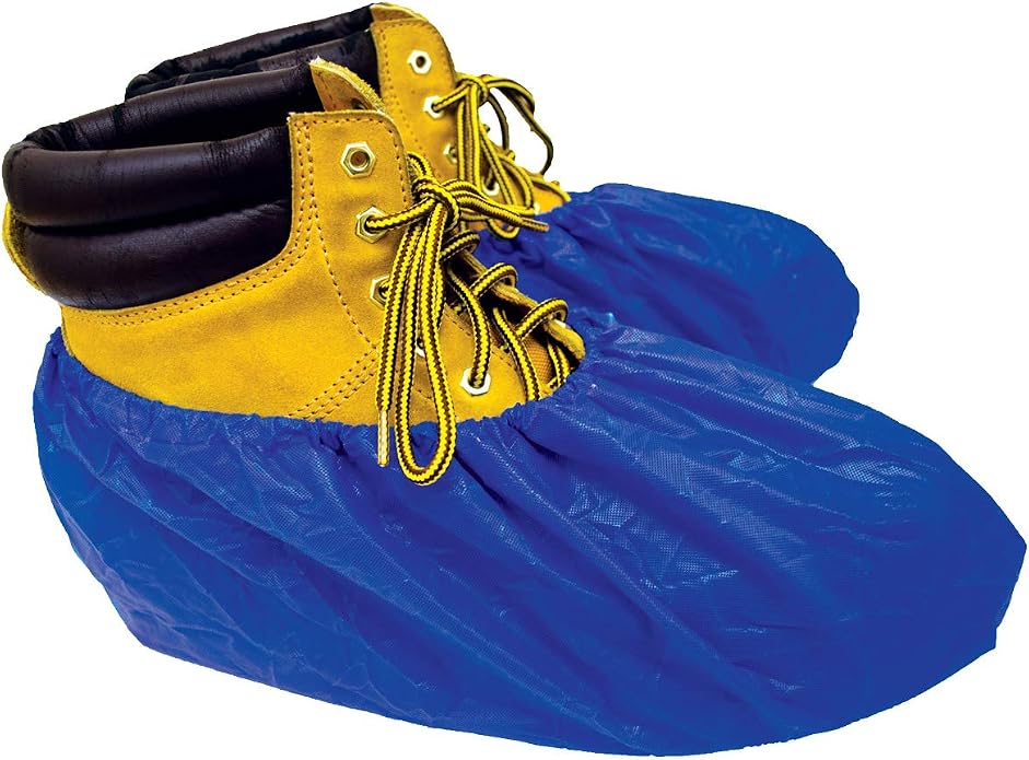ShuBee Waterproof Shoe & Boot Covers Slip-Resistant Disposable for Plumbing Construction Floor Protection - 40 Pair