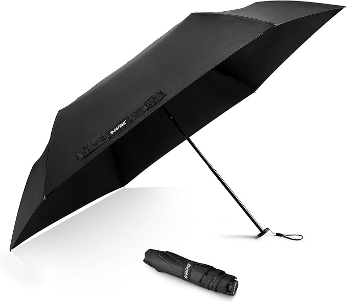 G4Free 43in Mini Travel Umbrella Ultralight Carbon Fiber UPF 50+ Umbrella | UV Protection, Sun Block, For Sun, Super Slim, Small Size, Weighs Only 4 oz, Compact Design, For Travel, For Purse, Women Use