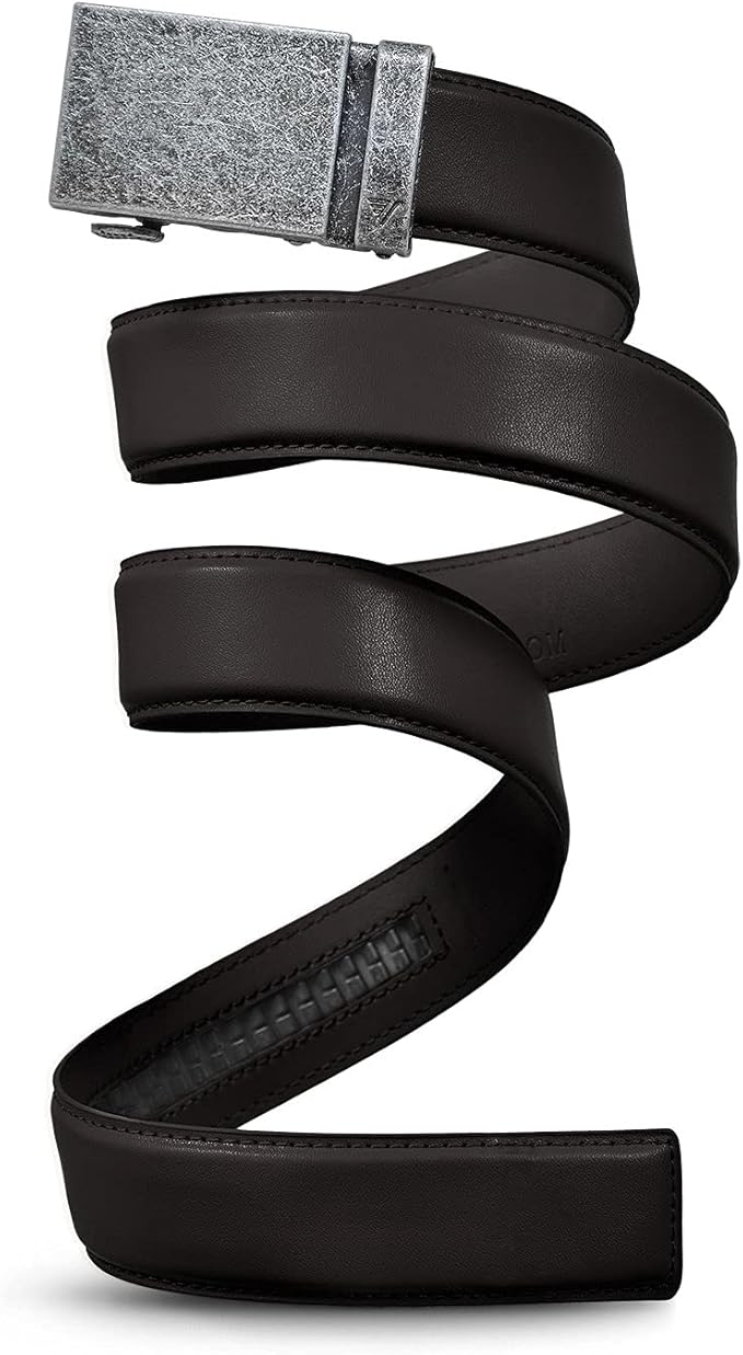 Mission Belt Men's Leather Ratchet Belt, 40mm Metal Collection