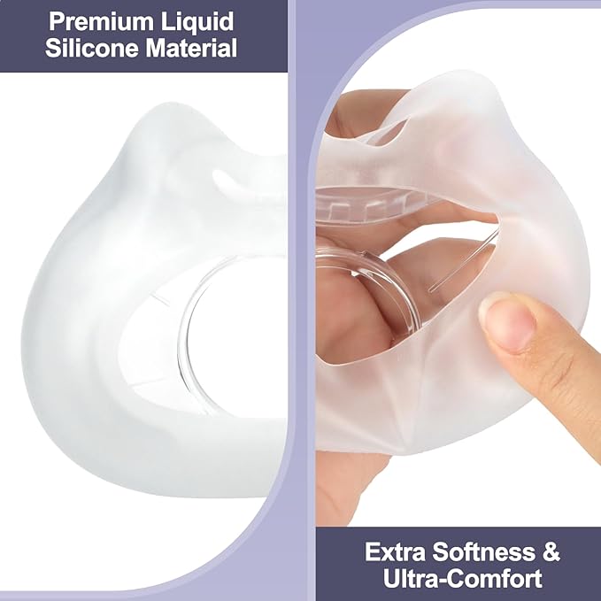 F30 Replacement Mask Cushion Medium - 2 Packs Optimized Comfort & Secure Seal Cushions Compatible with Original Frame, Masks Accessories Replacement Supplies(M)