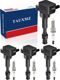 UF816 Ignition Coils and 9723 Spark Plugs Compatible with Hyundai 16-20 Elantra,18-21 Kona,15-19 Sonata,19-21 for Veloster/with Kia 17-22 Forte,20-22 Forte5,17-20 Optima,21-22 Seltos,19-22 Soul 2.0L