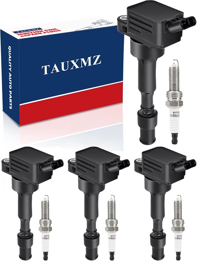 UF816 Ignition Coils and 9723 Spark Plugs Compatible with Hyundai 16-20 Elantra,18-21 Kona,15-19 Sonata,19-21 for Veloster/with Kia 17-22 Forte,20-22 Forte5,17-20 Optima,21-22 Seltos,19-22 Soul 2.0L
