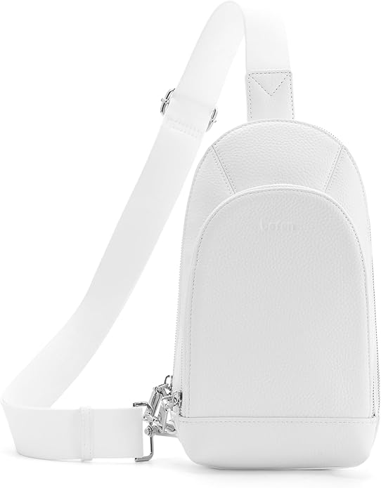 befen Genuine Leather Sling Bag for Women Anti Theft Crossbody Chest Bags Leather Fanny Packs for Travel with RFID Card Slots