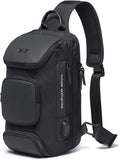 BANGE Sling Bag, Waterproof Crossbody Backpack, Shoulder Bag for Men