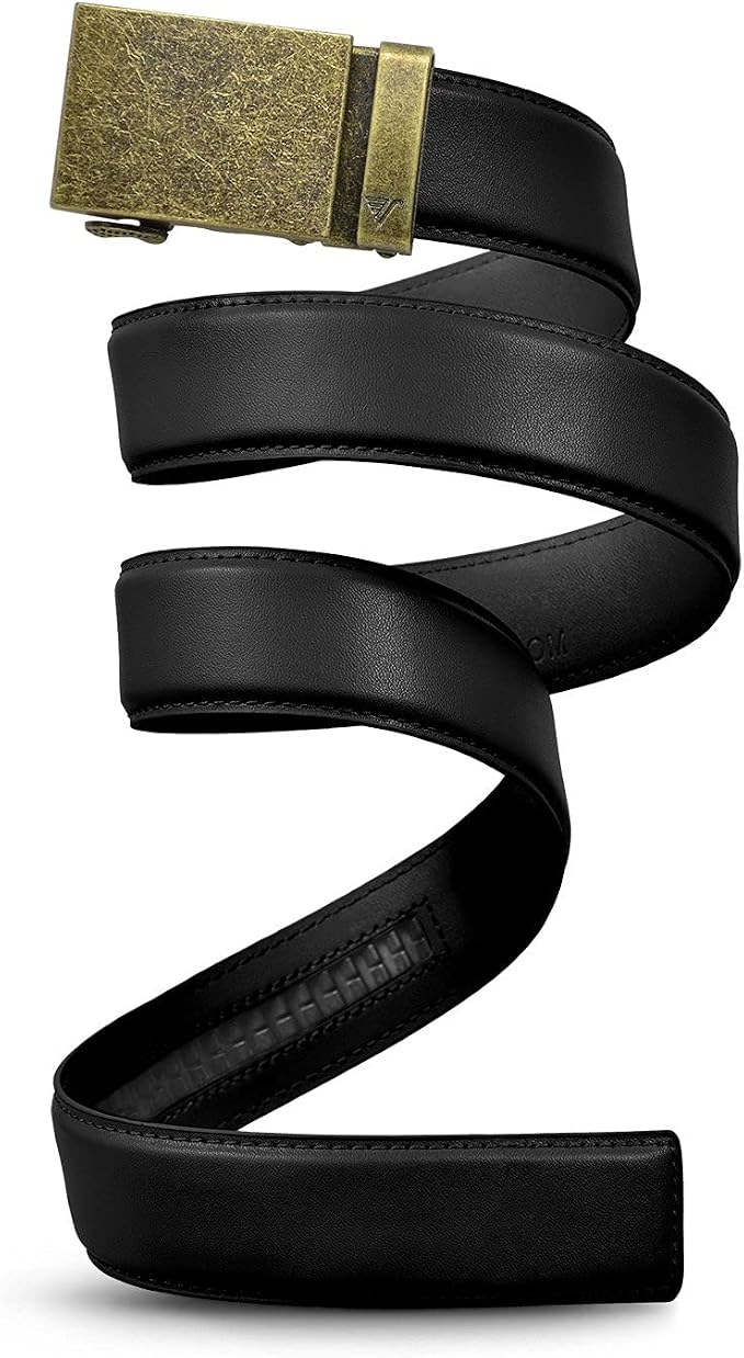 Mission Belt Men's Leather Ratchet Belt, 40mm Metal Collection