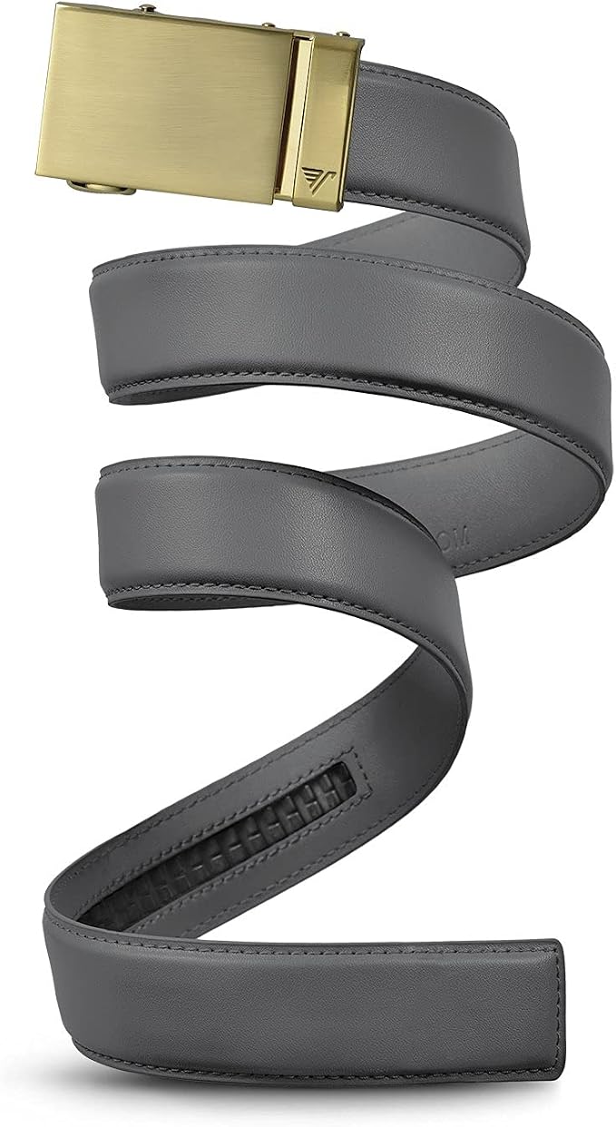 Mission Belt Men's Leather Ratchet Belt, 40mm Metal Collection