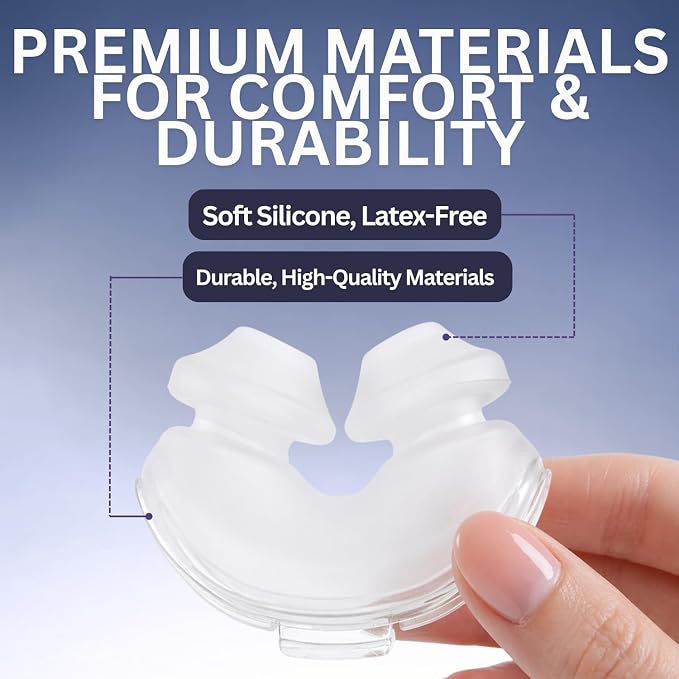 AirFit P10 Nasal Pillow Cushion - Compatible with Resmed P10 Mask - Value Pack - Leak-Free Seal & Lightweight Comfort Replacement Supplies for Uninterrupted Sleep - Large 6 Pack