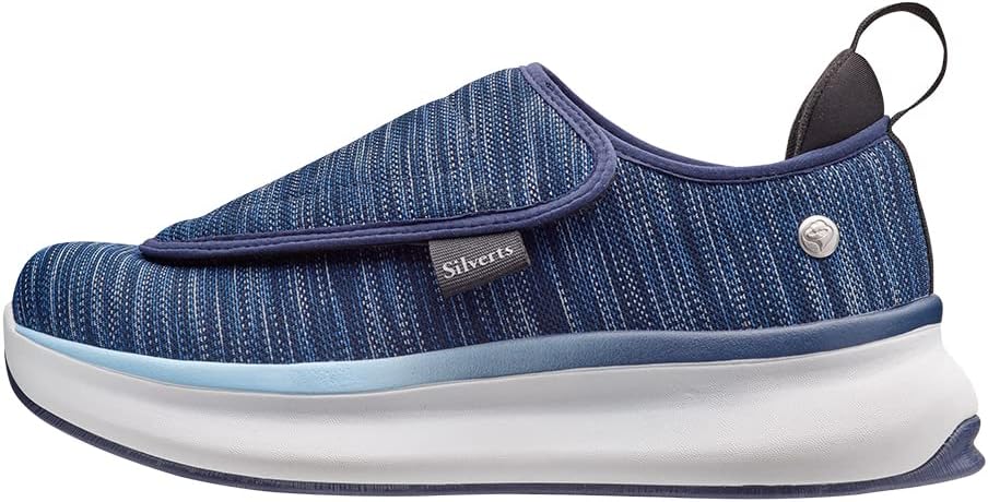 Silverts Women’s Adaptive Clothing Comfort Shoes, Easy Closure Adjustable Wide Fit Footwear for Elderly, Nursing Home