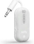 AirFly Pro 2 – Bluetooth Adapter for Airplane, Pair 2 AirPods or Wireless Headphones – 3.5mm AUX Bluetooth Transmitter for Cars, Boats, Treadmills, TVs– Airplane Travel Essentials, Glacial White