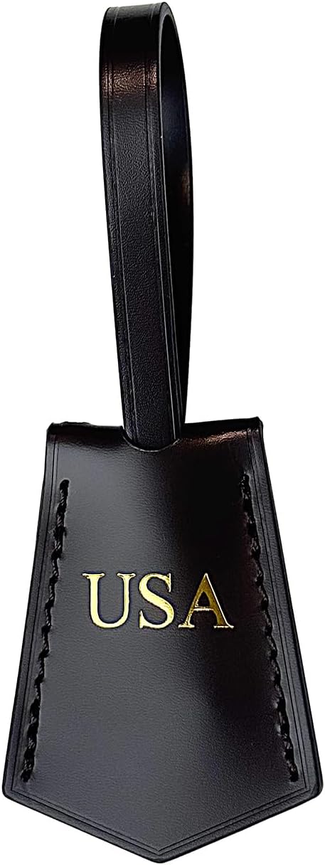 Vachetta Leather Personalized Luggage Tags Customized Charms for suitcases Monogram Tags Initials on Tags Premium Leather Unique Travel Gifts for Speedy Neverfull Handbags(Model B)