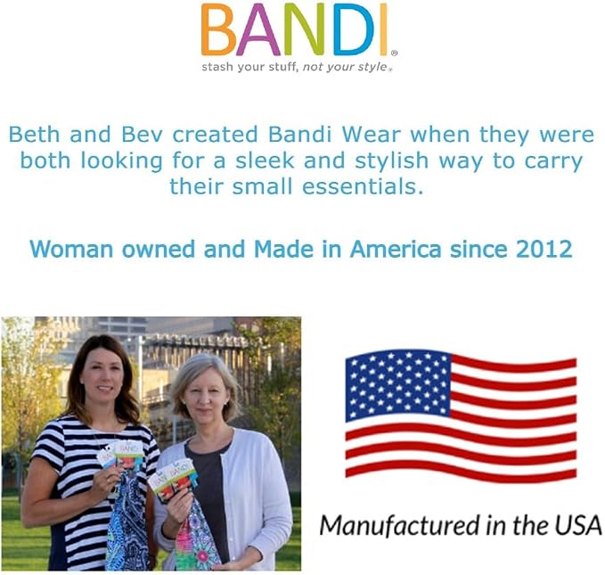 BANDI Pocketed Wraps – Running Waist Belt with Pockets for Phone, Money, Keys & Medical Devices | Secure, No-Bounce Travel & Fitness Belt, for Women and Men, USA Company