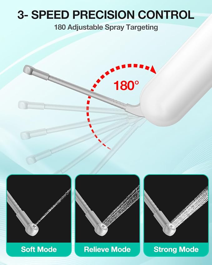 Portable Bidet Toilet Aid Wiper Tool Set for Travel - 400ML Bottle - 3 Pressure Modes - IPX7 Waterproof - Compact Design with Dust Bag for Daily Cleaning & General Use