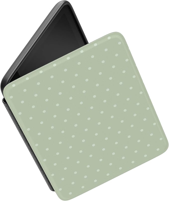 Casely 6" Kindle Case | On the Dot | Green Polka Dot | Compatible with 6-inch Amazon Kindle 2024/2022 (11th Generation)