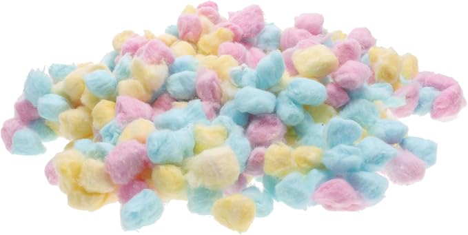 CALLARON 1Pack Colored Cotton Balls for Soft Absorbent Face Cleaning Supplies for Newborn Skin Makeup Removal Craft Projects