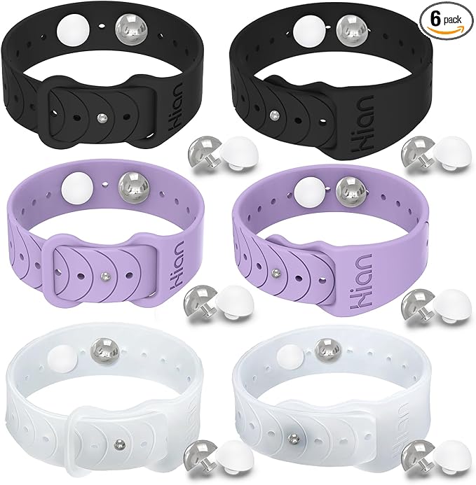 Motion Sickness Bracelets Wristband Sea Sickness for Adult Kids & Pregnant Women, Acupressure Anti Nausea Wristbands for Car Sea Air Cruise Travel Sickness, Relief Motion/Morning Sickness - 3 Pairs