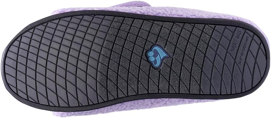 Silvert's Adaptive Clothing & Footwear Silverts Women's Extra Wide Adjustable Slippers Easy Closure Diabetic House Shoes Non Slip Comfort