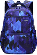 MITOWERMI Kids' Backpack for Boys Girls Elementary School Bags for Boys Bookbags Primary Students Children Backpack Dark Blue Geometric
