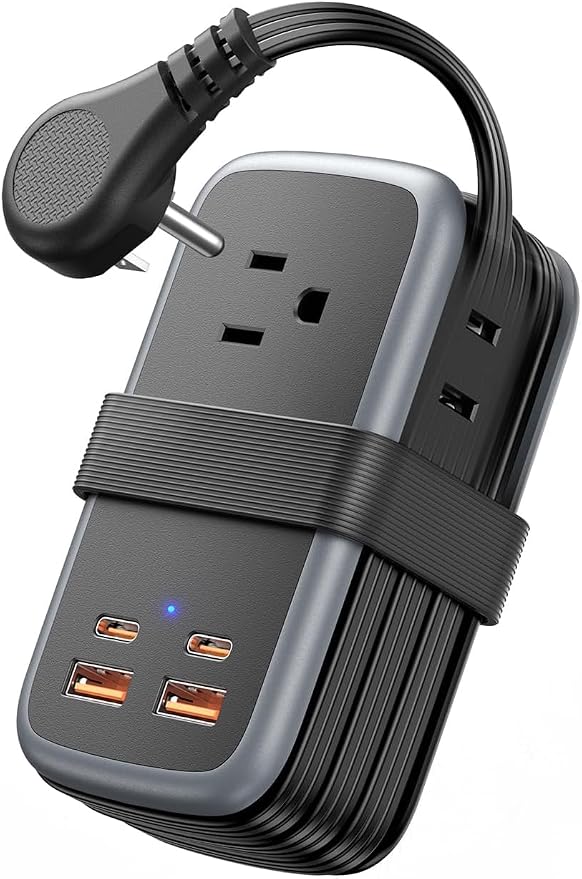 NTONPOWER GAN Ultra 65W USB Fast Charging Station, 7 in 1 Travel Power Strip with 3 Outlets 4 USB (2 C), Extension Cord 4ft, Travel Essentials, Cruise Essentials 2026,Compatible with MacBook, iPhone
