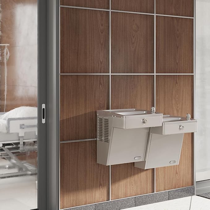 Elkay Wall Mount Mechanical Activation ADA Cooler Filtered Non-refrigerated Stainless