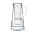 LifeStraw Home — Water Filter Pitcher, 7-Cup, White, Glass with Silicone Base, BPA Free Designed for Everyday Protection Against Bacteria, Parasites, Microplastics, Lead, Mercury