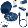 YANZIE USB Adapter, Micro USB Charging Cable with USB C Lighting Adapter, Lighting to USB C Adapter, Multi Charging Cable Storage Box Contains SIM Card Holder