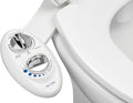 LUXE Bidet NEO 185 - Dual Nozzle, Self-Cleaning, Non-Electric Bidet Attachment for Toilet Seat, Adjustable Water Pressure, Rear & Feminine Wash (White)
