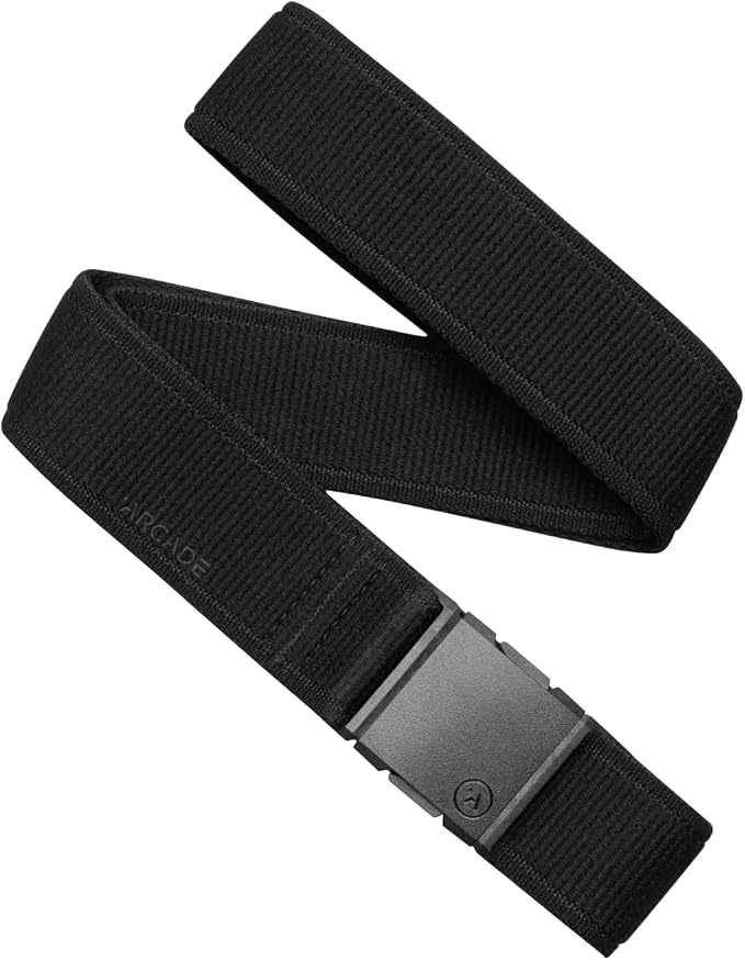 Arcade Belts A2 Slim Adventure Belt: Heavy Duty Stretch, Metal Free Buckle