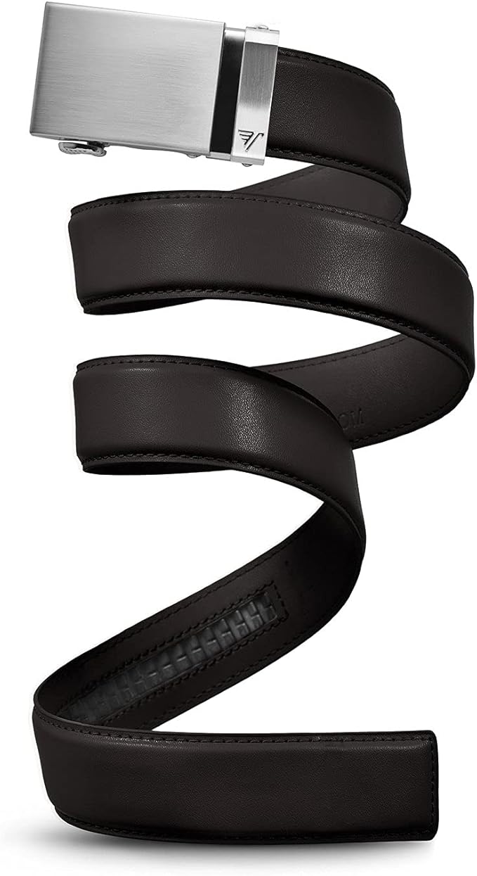 Mission Belt Men's Leather Ratchet Belt, 40mm Metal Collection