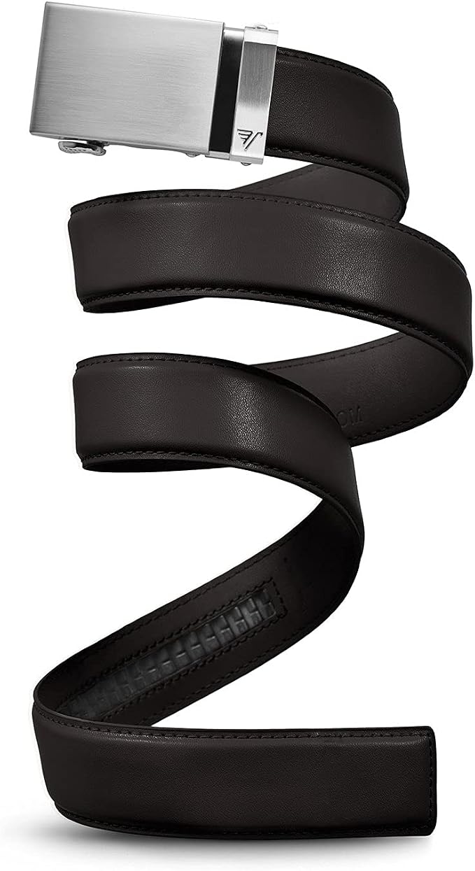 Mission Belt Men's Leather Ratchet Belt, 40mm Metal Collection