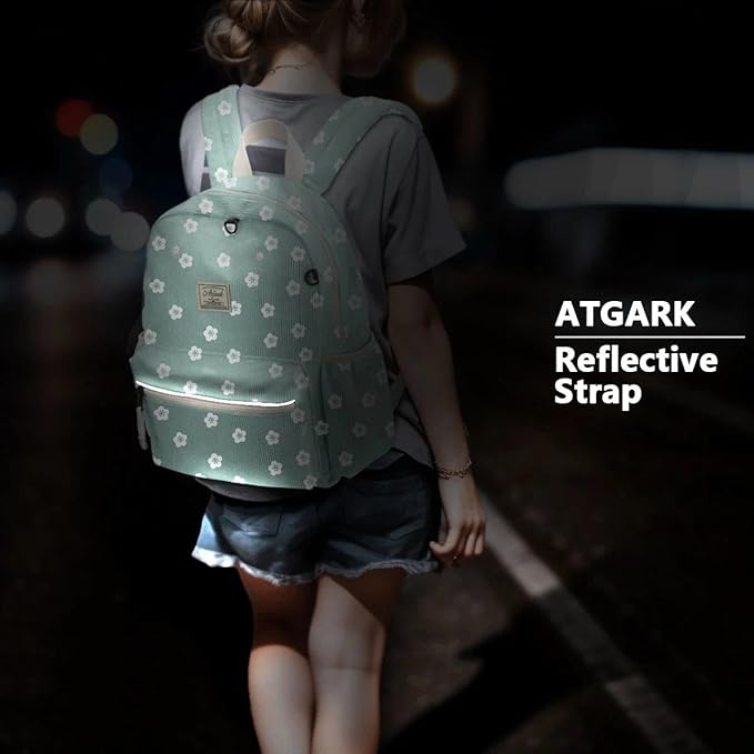 atgark Corduroy Toddler Backpack for Girls 2-5: Preschool Backpack for Girls